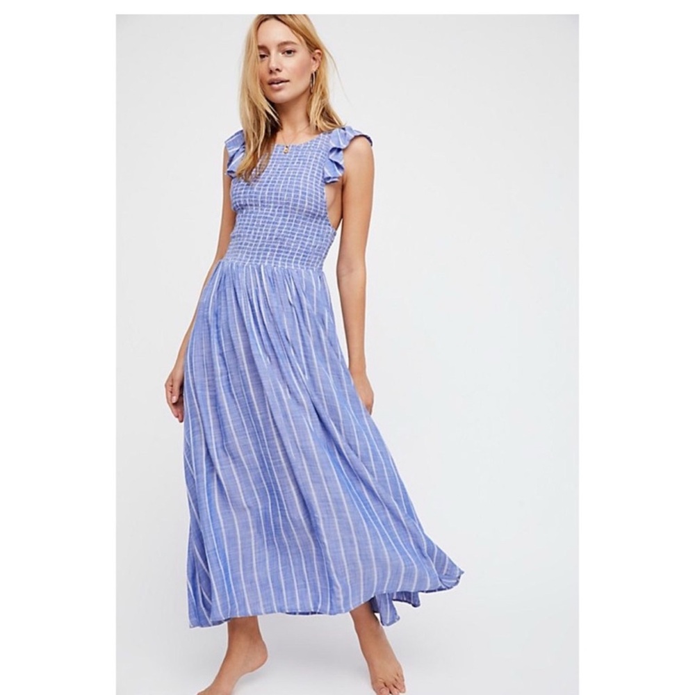 Free People Striped Maxi Dress